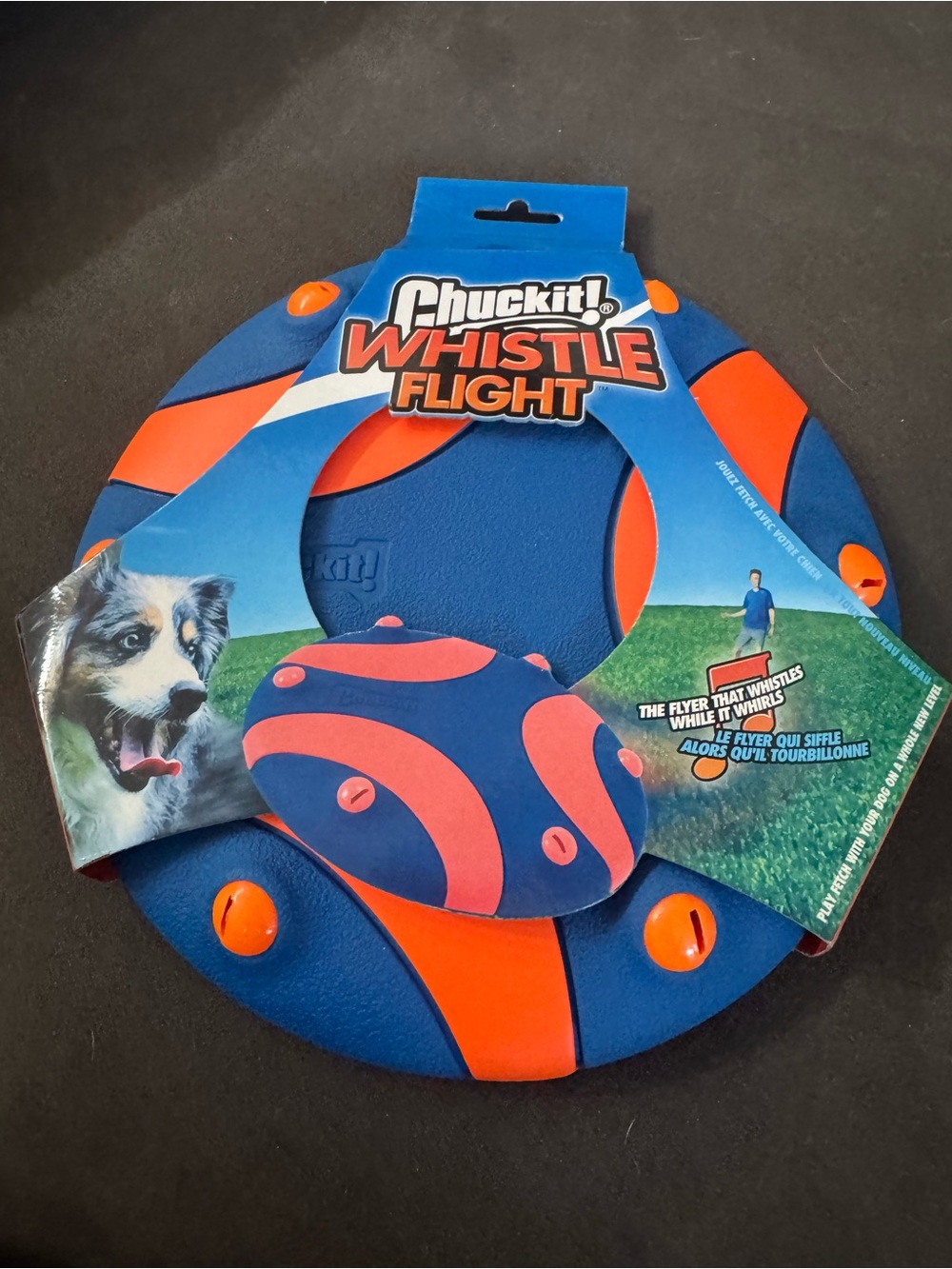 Whistle Flight & Fetch Medley Dog Toy Bundle - & Portable Dog Bowl - Picture 5 of 5